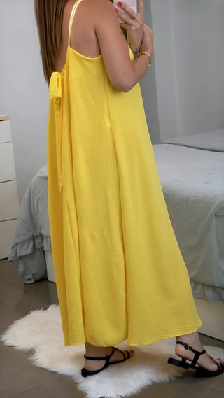 VESTIDO ESPALDA LAZO