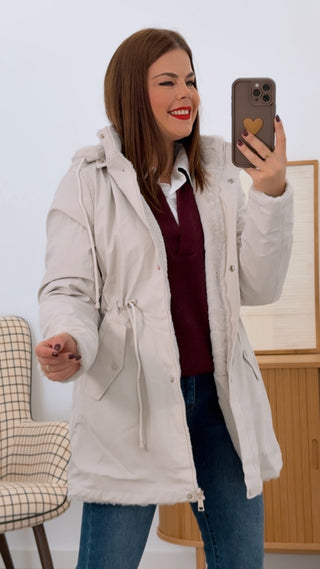 CHUBASQUERO REVERSIBLE PELO