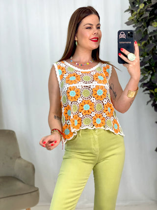 TOP CALADO FLORAL