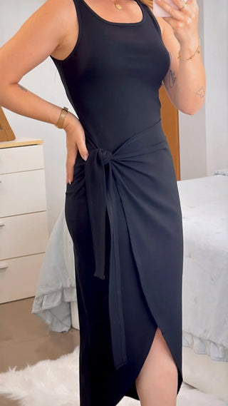 VESTIDO NUDO TIRANTES