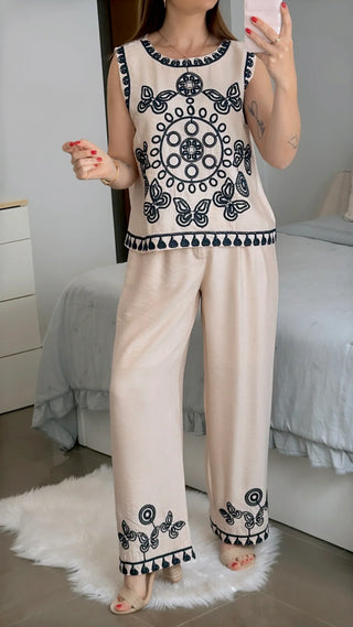 CONJUNTO TINA BORDADO