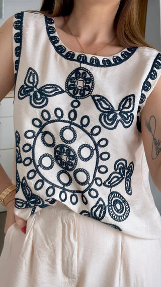 CONJUNTO TINA BORDADO