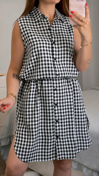 VESTIDO BOTONES VICHY