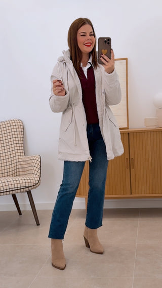 CHUBASQUERO REVERSIBLE PELO