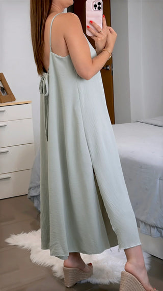 VESTIDO ESPALDA LAZO