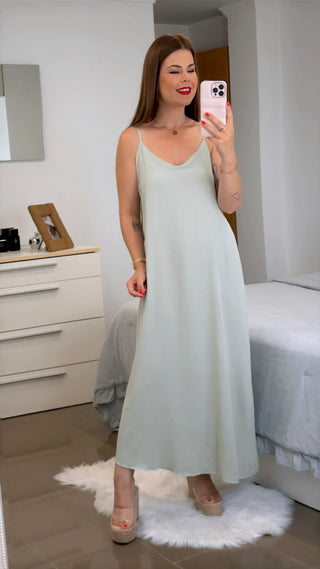 VESTIDO ESPALDA LAZO
