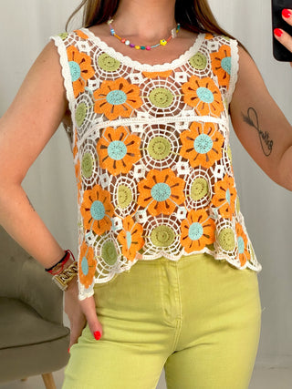 TOP CALADO FLORAL