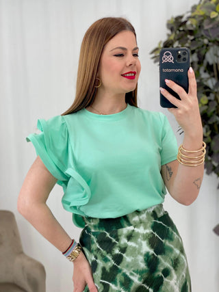 Compra online CAMISETA VOLANTES LISA - Totamona