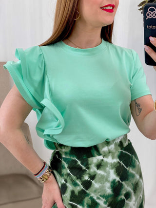 Compra online CAMISETA VOLANTES LISA - Totamona