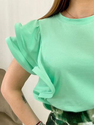 Compra online CAMISETA VOLANTES LISA - Totamona