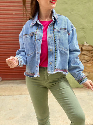 Compra online CHAQUETA ÉTNICA DENIM - Totamona