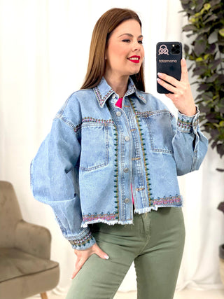 Compra online CHAQUETA ÉTNICA DENIM - Totamona