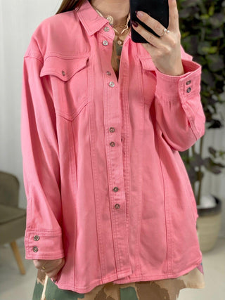 Compra online SOBRECAMISA DENIM CORAL - Totamona