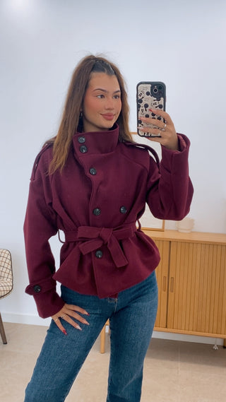 CHAQUETA DE PAÑO ABOTONADA