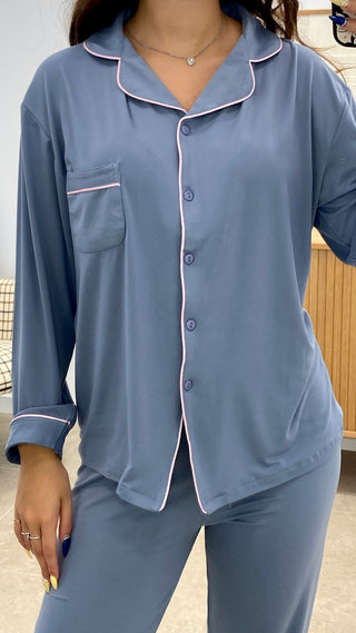 PIJAMA CAMISA + PANTALÓN LARGO