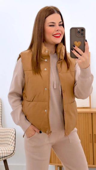 CHALECO ACOLCHADO POLIPIEL