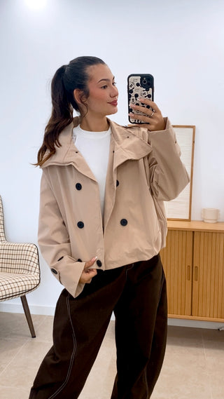 GABARDINA BOMBER CORTA