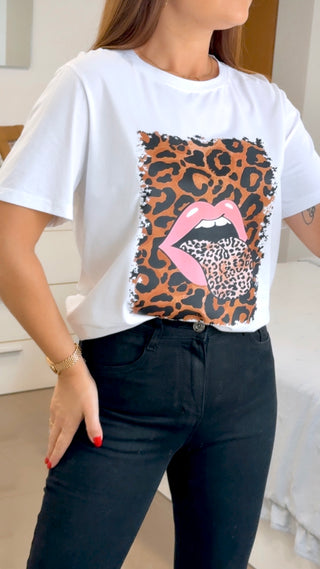 CAMISETA LABIO PINK