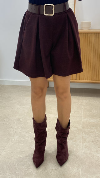 SHORT PINZAS + CINTURÓN POLIPIEL