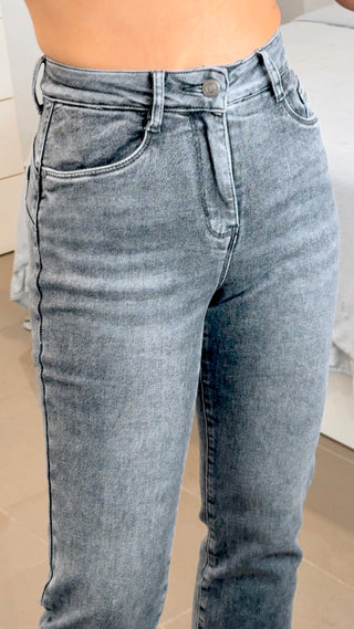 PANTALÓN FAJA GRIS