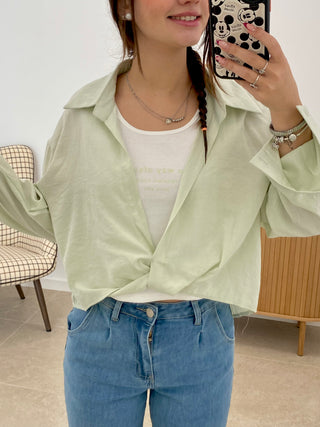 TOP + CAMISA ANUDADA