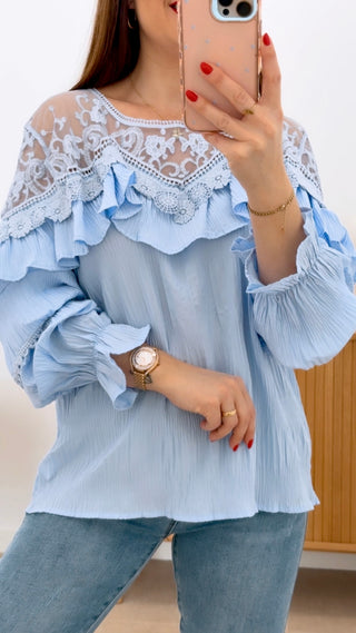 CAMISA BAMBULA ENCAJE