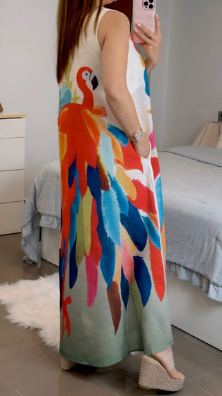 VESTIDO BIRD COLOR