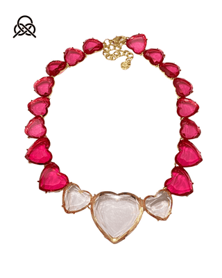 COLLAR CORAZÓN ESPEJO