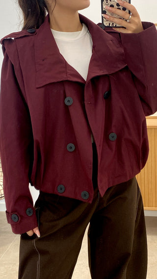 GABARDINA BOMBER CORTA