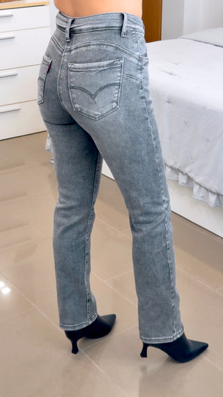 PANTALÓN FAJA GRIS