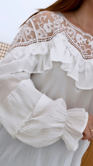 CAMISA BAMBULA ENCAJE