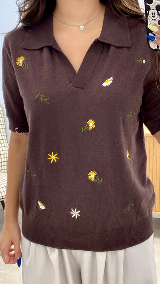CAMISETA PUNTO FLORES
