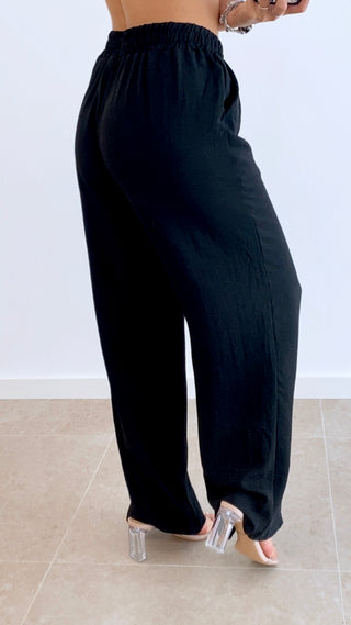 PANTALÓN LISO CINTURA ENGOMADA