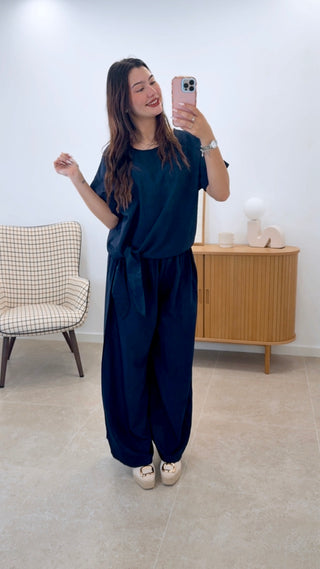 CONJUNTO LISO ANUDADO