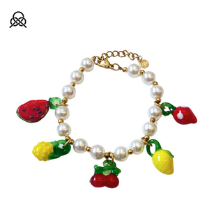 Pulsera Fresa y Cereza