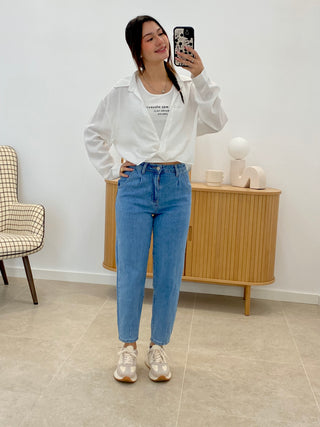 TOP + CAMISA ANUDADA