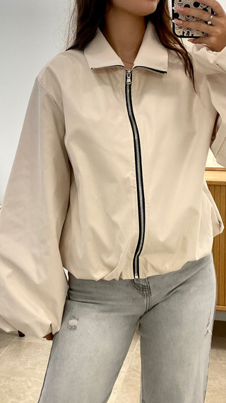 CHAQUETA CREMALLERA BOMBACHA