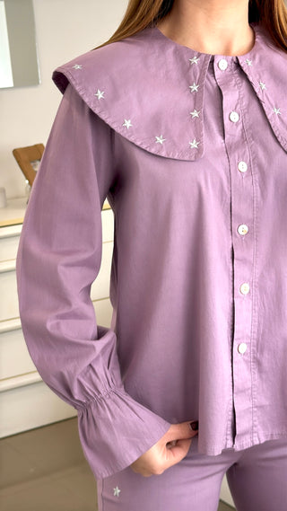 BLUSA ESTRELLAS MORADO