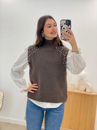 CHALECO PUNTO BRILLO