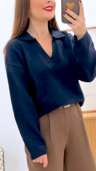 SUÉTER CUELLO POLO