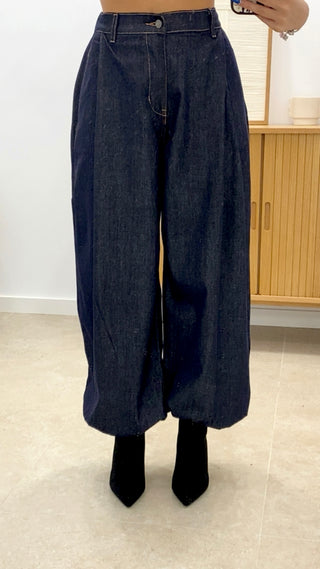 PANTALÓN DENIM BOMBACHO