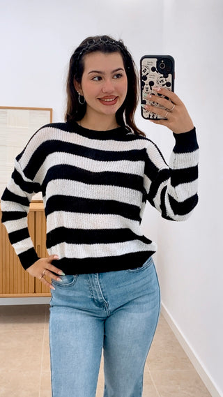 SUÉTER RAYAS BICOLOR