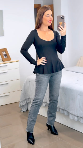 TOP SARA MANGA LARGA