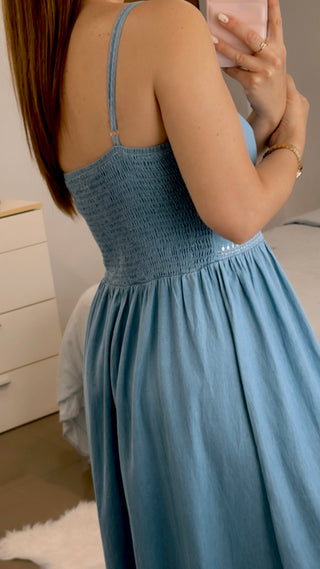 VESTIDO TIRANTE DENIM