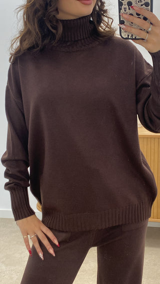 CONJUNTO CUELLO ALTO PUNTO LISO