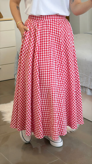 FALDA LARGA VICHY