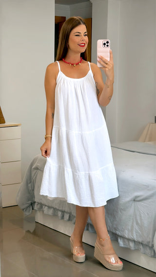 VESTIDO MUSELINA ROSIL