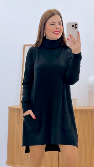 VESTIDO CUELLO BOLSILLOS