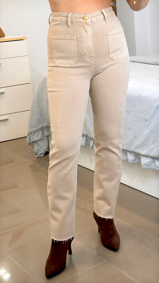 PANTALÓN FOLYROSE BEIGE