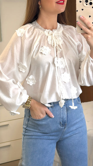 BLUSA BOTONES FLORENCIA